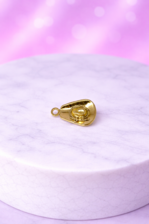 Charms Chapeau de Cowboy Profil – Doré – Esprit Western