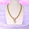 Collier chaîne dorée personnalisable – Lettre E | CharmAddict