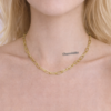 Collier Chaîne Maillon Doré – Base Personnalisable