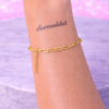 Bracelet chaîne dorée personnalisable – Base à charms | CharmAddict