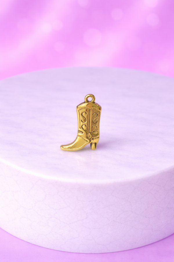 Charms Botte Santiag Western Argentée & Dorée – Style Cowboy