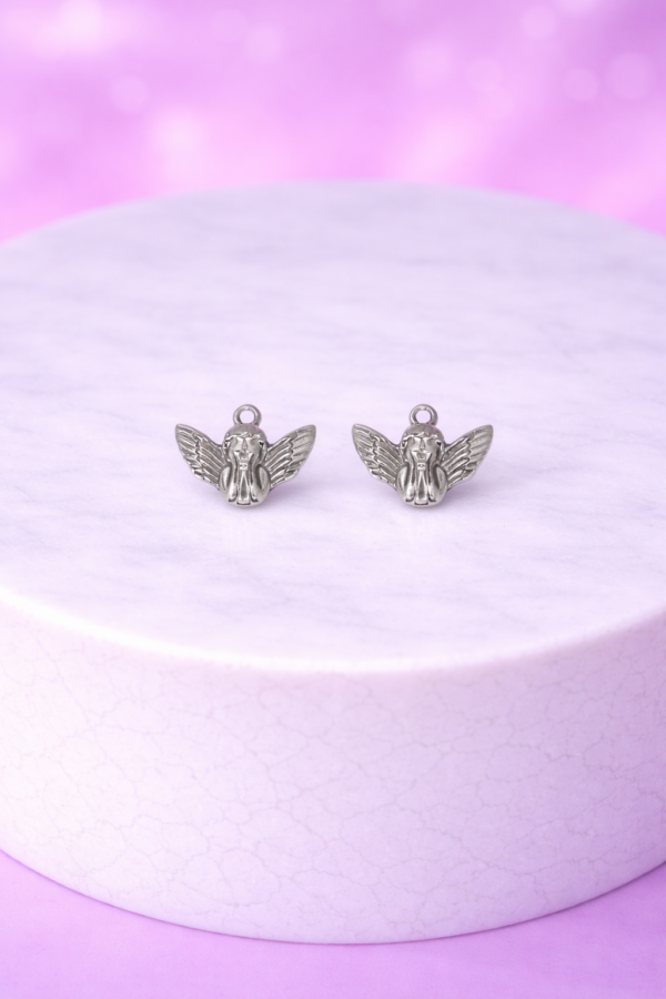 Charms Ange Ailé – Argenté – Symbole Protecteur