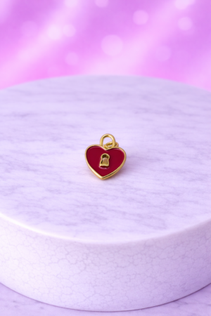 Charms Cœur Cadenassé – Promesse d’Amour & Lien Éternel