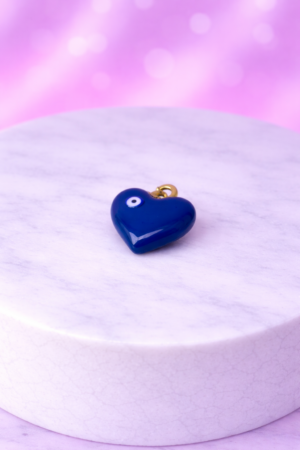 Charms Cœur Bleu Nazar – Protection & Sérénité