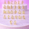 Charms Lettre Alphabet Dorée – Personnalisation Bijoux