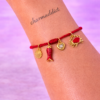 Bracelet Pré-fait Cordon Rouge Charms Marin – Enfant & Adulte