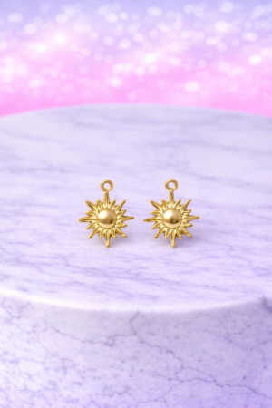 Charms Soleil Rayonnant – Symbole de Lumière et d’Énergie Positive