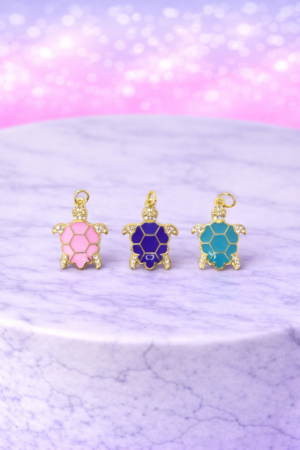 Charms Tortue Émaillée – Symbole de Chance & Sagesse (3 couleurs)