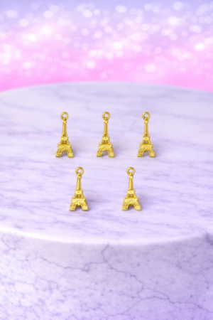 Charms Tour Eiffel Doré – Icône Parisienne