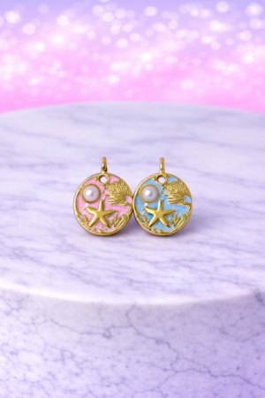 Charms Médaillon Marin Doré – Étoile de Mer & Esprit Océan