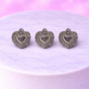 Charms Cœur Ornemental Argenté – Élégance Romantique
