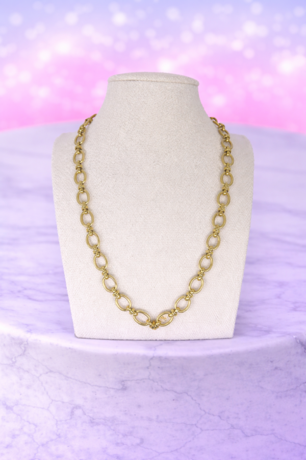 Collier Chaîne Dorée Personnalisable – Base CharmAddict