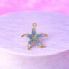 Charms Étoile Marine Azur Dorée