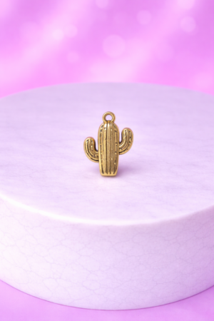 Charms Cactus Tribal Dorée – Inspiration Bohème